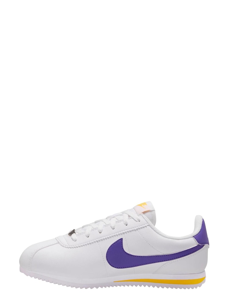 Nike White/Blue Youth Cortez Trainers - Image 6 of 13