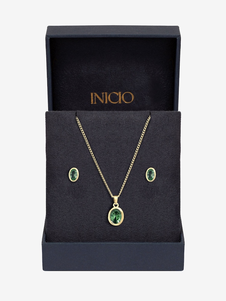 Inicio Emerald Oval Bezel Set - Coffret cadeau - Image 2 sur 2