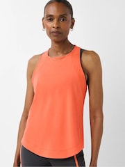 Sweaty Betty Orange Breathe Easy Mesh Run Tank Top - Image 3 of 6