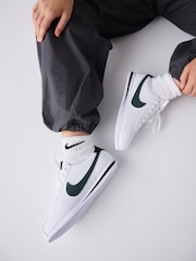 Nike White/Green Youth Cortez Trainers - Image 1 of 13