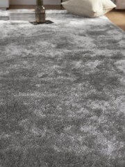 Silver Grey Plush Velveteen Rug - Image 2 of 3
