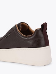 Carvela Red Connected Laceless Leather Trainers - Image 3 of 4
