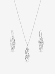 Ensemble de gouttes à tourbillon ouvert poli et pavé Inicio - Coffret cadeau - Image 1 sur 2