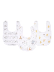 aden + anais Essentials Disney Winnie + Friends Snap Bibs 3 Pack - Image 1 of 4