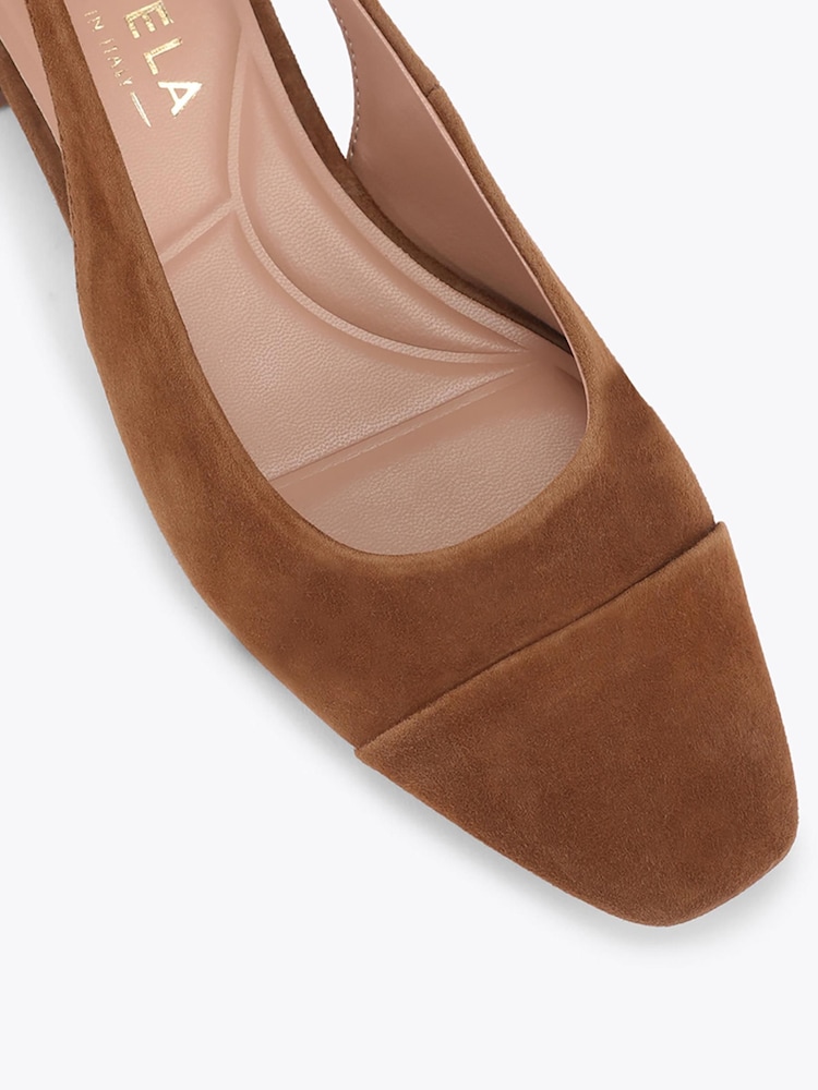 Carvela Brown Amelia Suede Slingback Shoes - Image 4 of 4 Carvela Brown Amelia Suede Slingback Shoes - Image 4 of 4