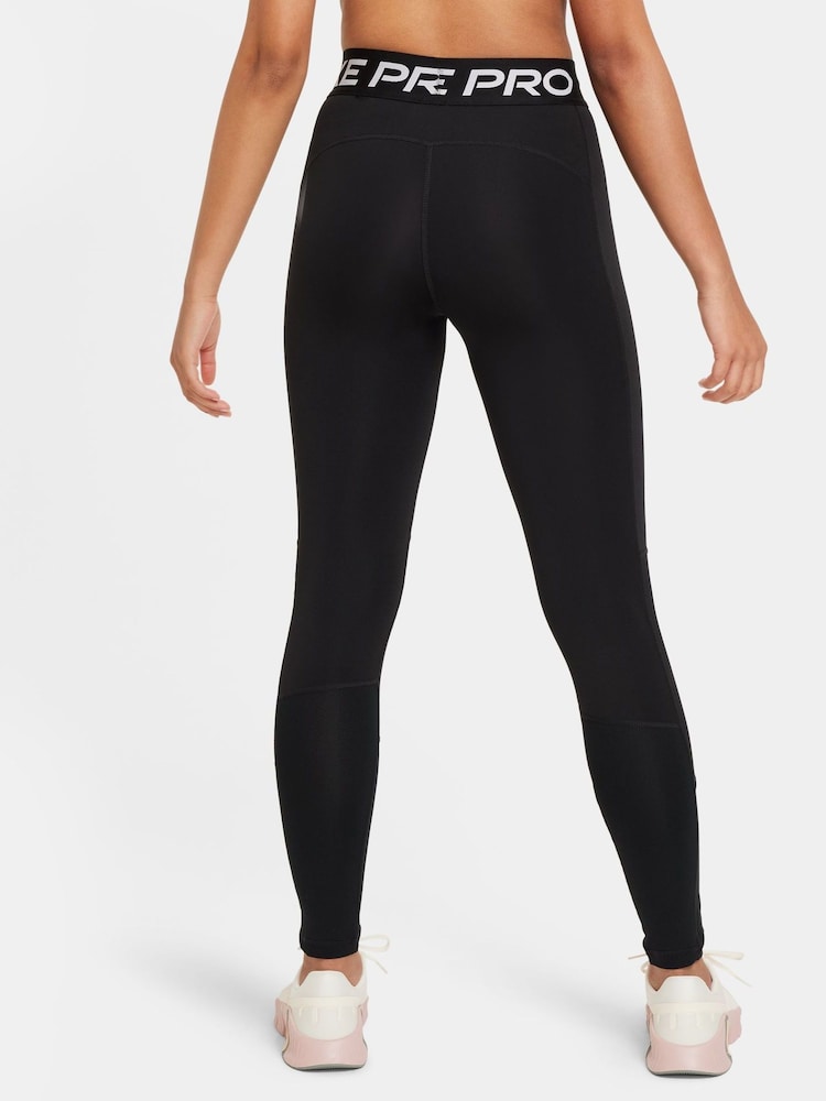 שחור - Nike Dri-FIT טייץ / טייצים מקצועיות בגזרה גבוהה - Image 3 of 8