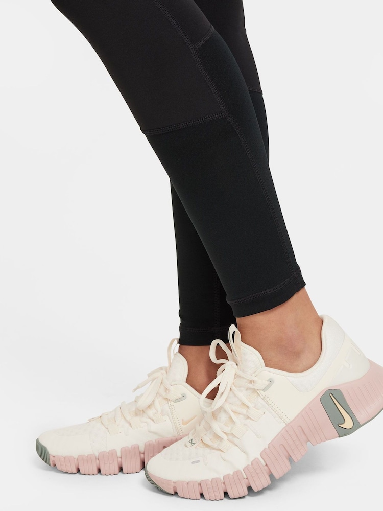 שחור - Nike Dri-FIT טייץ / טייצים מקצועיות בגזרה גבוהה - Image 4 of 8