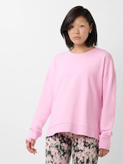 Sweaty Betty Pink After Class Open Back Tie Sweatshirt - Image 4 of 6
