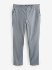 Blue Grey Slim Fit Stretch Chinos Trousers - Image 5 of 8
