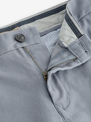 Blue Grey Slim Fit Stretch Chinos Trousers - Image 6 of 8