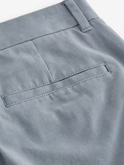 Blue Grey Slim Fit Stretch Chinos Trousers - Image 7 of 8