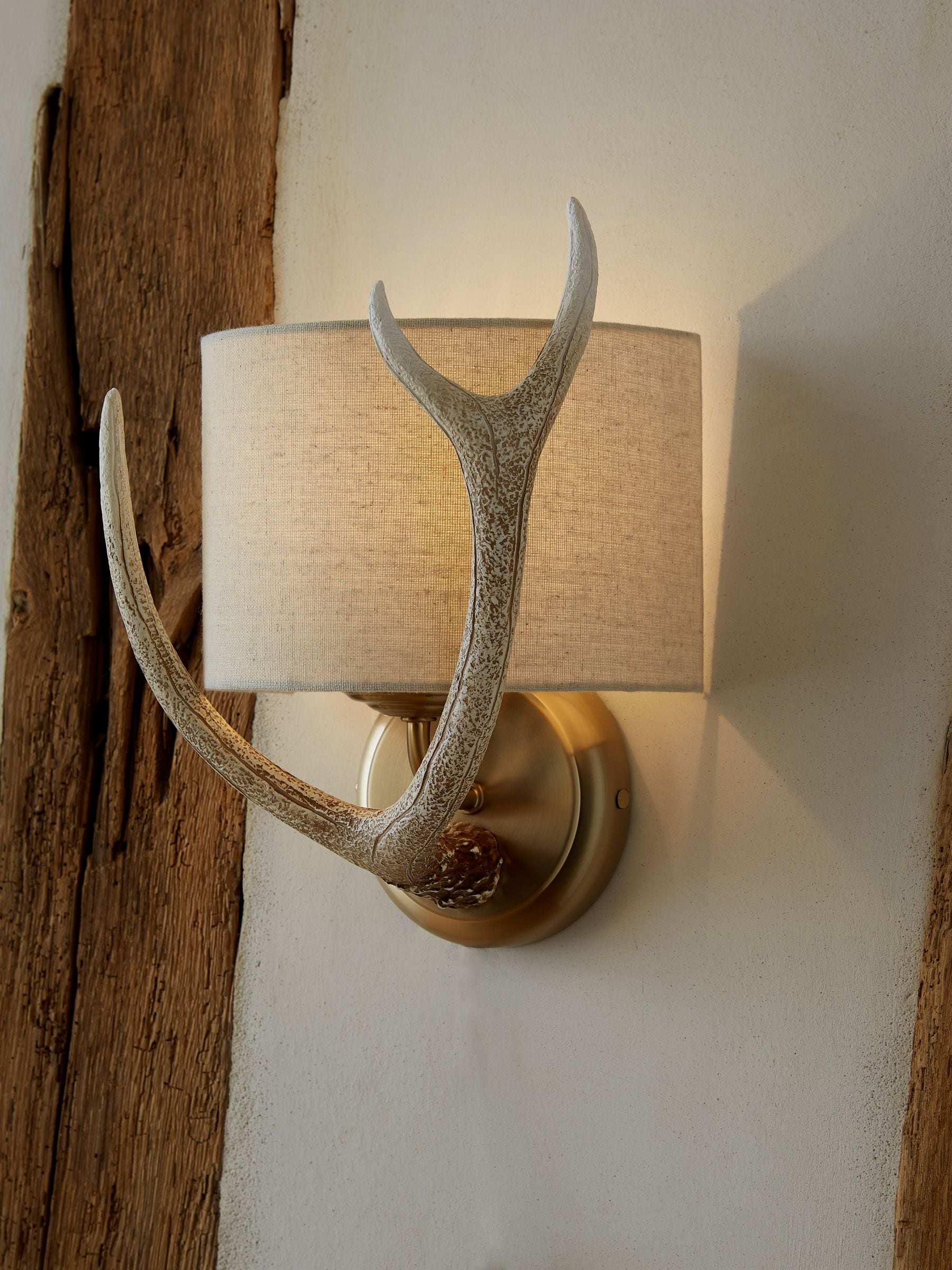 Next antler wall lights top