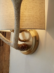 Natural Antler Wall Light - Image 3 of 9