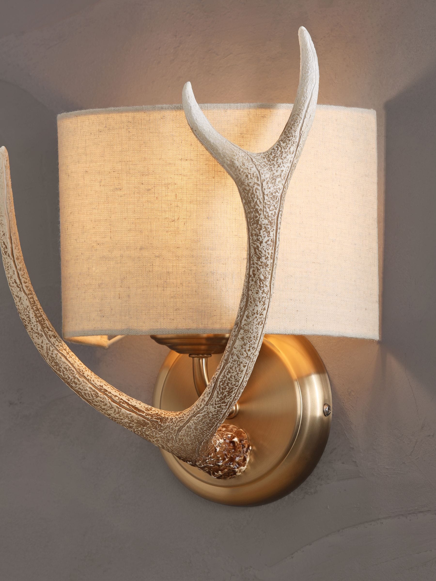 Stag antler wall lights sale