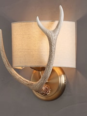 Natural Antler Wall Light - Image 6 of 9
