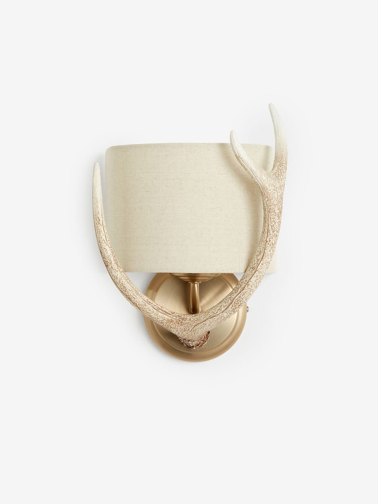 Natural Antler Wall Light - Image 9 of 9