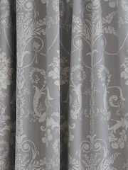 Laura Ashley Dark Grey Josette Blackout 100% Cotton Lined Pencil Pleat Curtains - Image 3 of 3