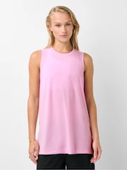 بنفسجي فاتح وردي - تي شيرت طويل بدون أكمام Soft Flow Studio من Sweaty Betty - صورة 1 من 6