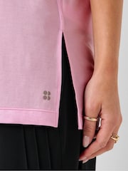 بنفسجي فاتح وردي - تي شيرت طويل بدون أكمام Soft Flow Studio من Sweaty Betty - صورة 3 من 6