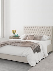 Aspire Furniture Light Natural Monroe End Lift Ottoman Storage Bed - Image 3 of 5