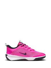 Nike Pink Youth Omni Multi-Court Trainers - Image 3 of 10