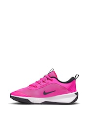 Nike Pink Youth Omni Multi-Court Trainers - Image 4 of 10