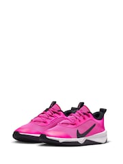 Nike Pink Youth Omni Multi-Court Trainers - Image 5 of 10