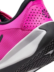 Nike Pink Youth Omni Multi-Court Trainers - Image 9 of 10