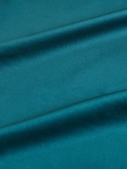 Dark Teal Blue 400 Thread Count 100% Egyptian Cotton Sateen Luxury Duvet Cover and Pillowcase Set - Image 6 of 7