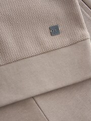 Stone Natural Textured Polo And Shorts Set (3-16yrs) - Image 3 of 3