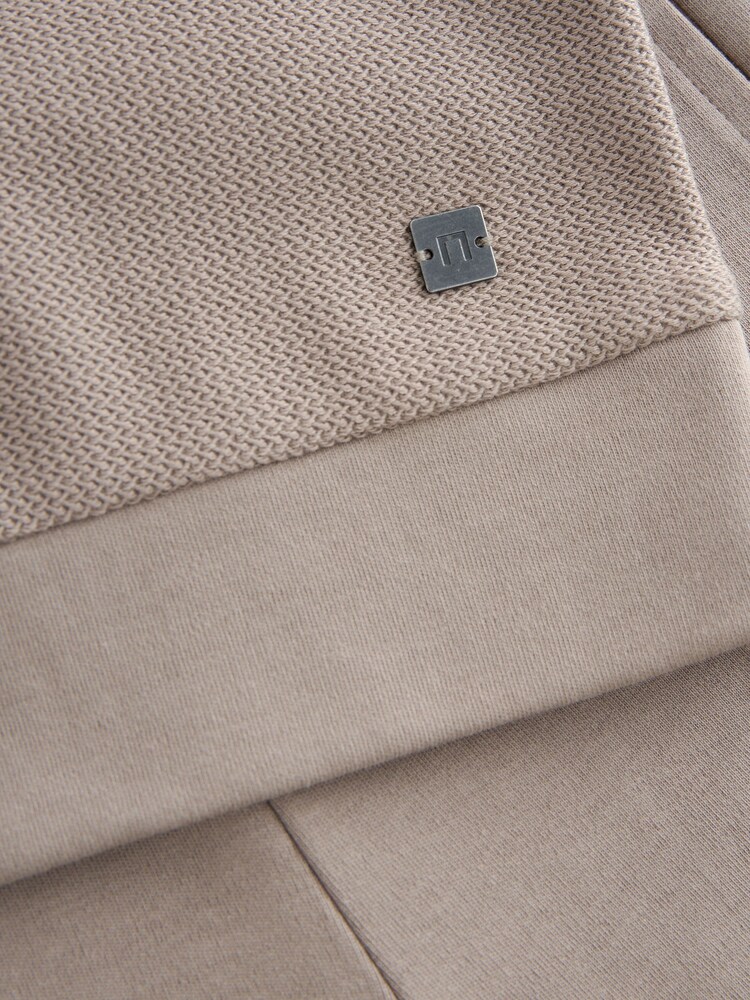 Stone Natural Textured Polo And Shorts Set (3-16yrs) - Image 3 of 3