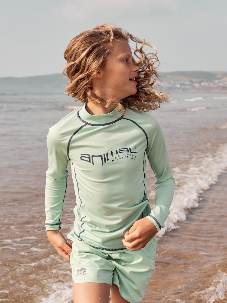 Animal Green Kids Carly Rash Vest - Image 1 of 1