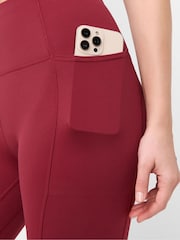 Sweaty Betty Deep Red Full Length Super Soft Yoga Leggings - Image 5 of 6
