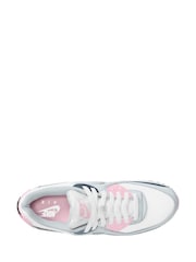 Nike White/Wolf Grey Air Max 90 Trainers - Image 3 of 4