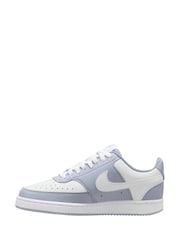 Nike Light Blue Court Vision Low Next Nature Trainers - Image 2 of 4