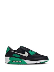 Nike Black/White Stadium Grey Air Max 90 Trainers - Image 1 of 10