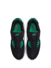 Nike Black/White Stadium Grey Air Max 90 Trainers - Image 6 of 10
