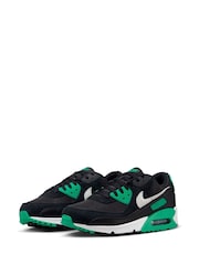 Nike Black/White Stadium Grey Air Max 90 Trainers - Image 8 of 10