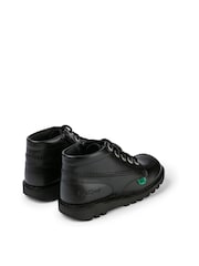 Kickers Black Junior Hi Zip Leather Shoes - Image 6 of 13