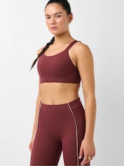 Sweaty Betty Malbec Red Runners High Sports Bra - Image 1 of 6