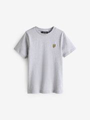 Lyle & Scott Light Grey Marl Boys Essentials 100% Cotton Crew Neck T-Shirt - Image 5 of 10