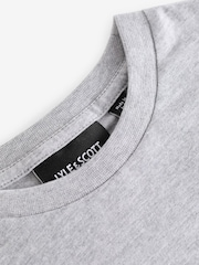 Lyle & Scott Light Grey Marl Boys Essentials 100% Cotton Crew Neck T-Shirt - Image 7 of 10