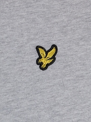 Lyle & Scott Light Grey Marl Boys Essentials 100% Cotton Crew Neck T-Shirt - Image 9 of 10