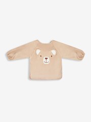 JoJo Maman Bébé Natural Bear Towelling Bib - Image 2 of 3