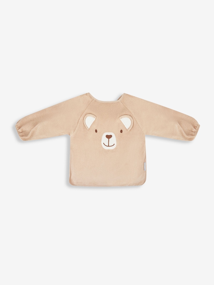 JoJo Maman Bébé Natural Bear Towelling Bib - Image 2 of 3