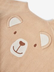 JoJo Maman Bébé Natural Bear Towelling Bib - Image 3 of 3