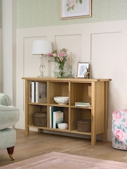Laura Ashley Oak Milton Low Bookcase - Image 2 of 5