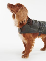 Barbour® Olive Green Tartan Wax Dog 100% Cotton Coat - Image 1 of 5