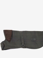Barbour® Olive Green Tartan Wax Dog 100% Cotton Coat - Image 5 of 5