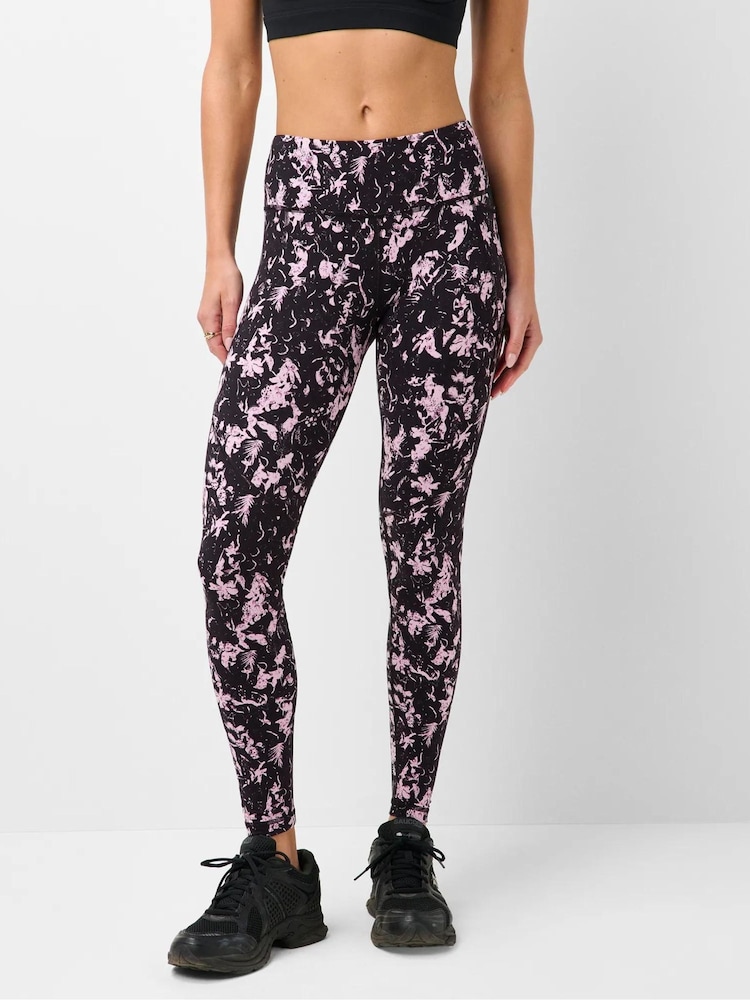 Sweaty Betty Black Droplet Print Full Length Power Workout Leggings - Image 1 of 6